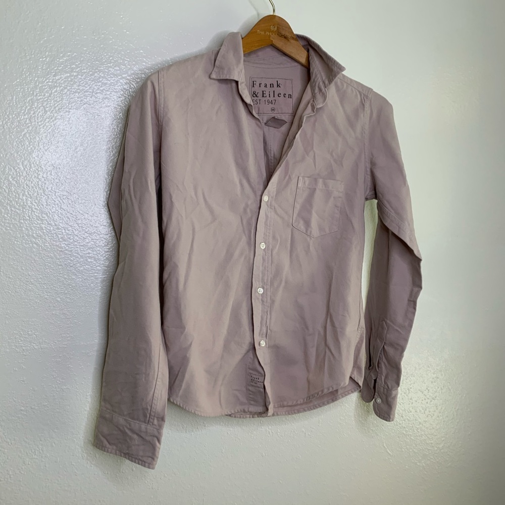 Frank & Eileen Barry Button Down Long Sleeve Top XS
